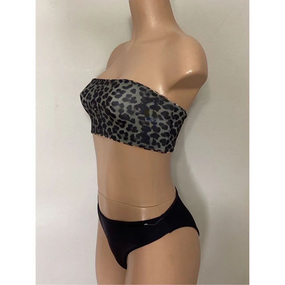 New. GOOD AMERICAN animal print bikini set. XS. (1) retails $169 - Image 6