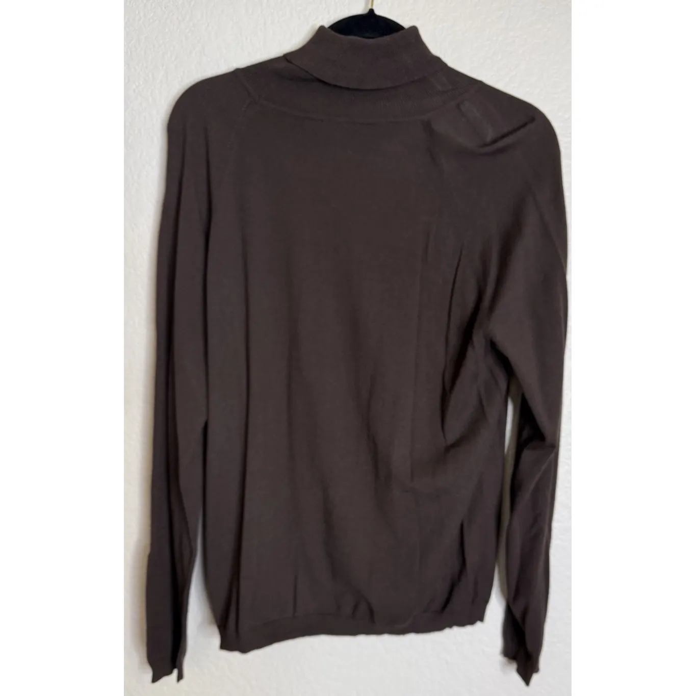 Talbots Womens XL Brown Sweater Top Turtleneck Layer Classic Preppy Capsule - Image 2