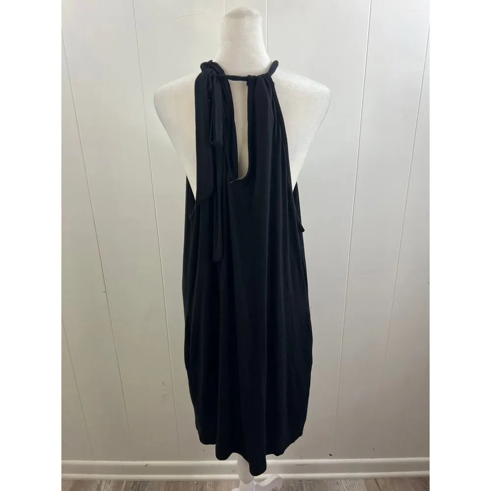 La Blanca Draped Darling High Neck Dress Color Black Size 1X NWOT - Image 3