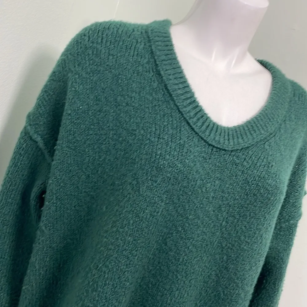 Free People brookside tunic pine needle green sweater XS - Image 7