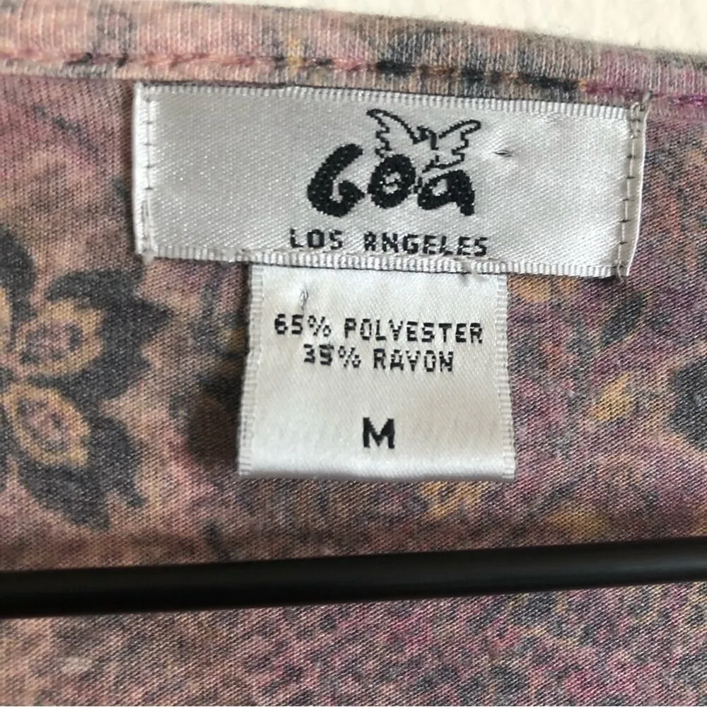Goa Los Angeles Embroidered Bohemian Long Bell Sleeve V - Image 6