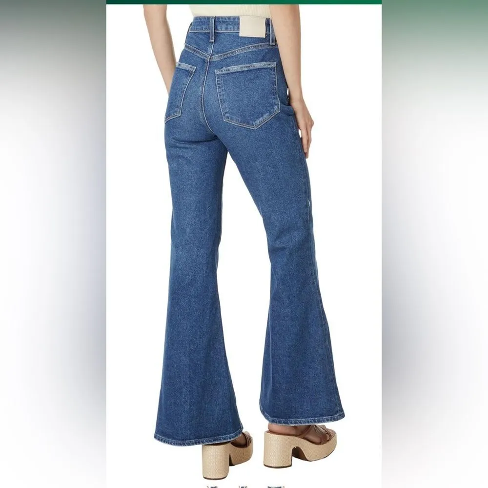 NWT PAIGE Women's Charlie High Rise Super Flare Vintage Inspired Size 28 - Image 2