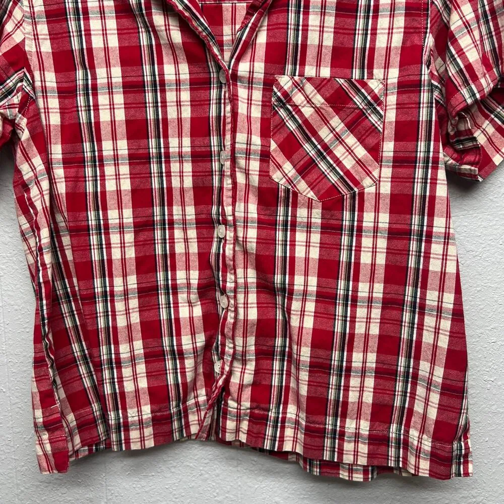 Erika Plaid Western Southwestern Coastal Cowgirl Cotton Womens Shirt Size LargeP - Image 4