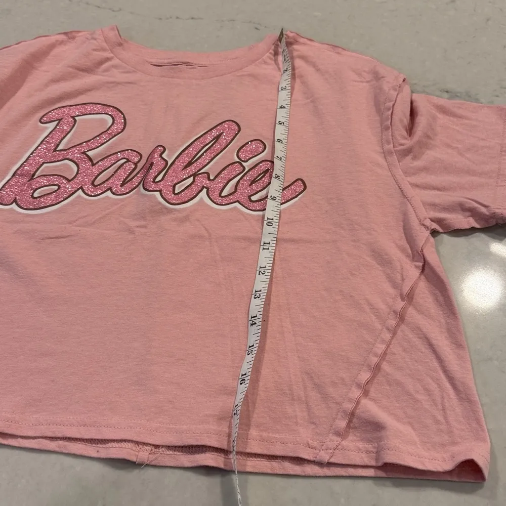 🦃 Barbie Pink Cropped Tee Medium - Image 6