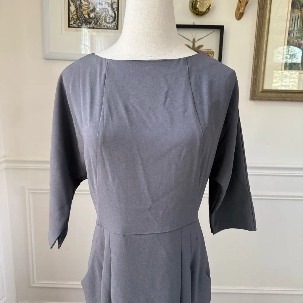 MM LaFleur The Mei Dress Monsoon Grey $240 4 - Image 4