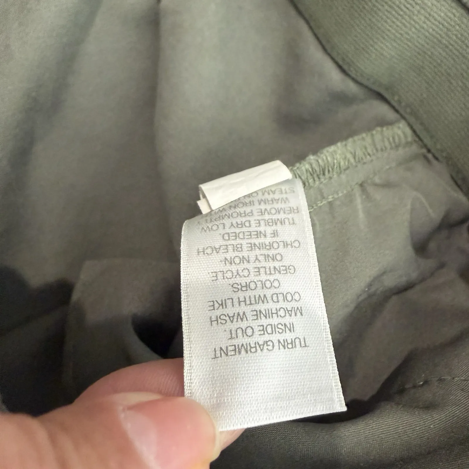 J. Jill Essential Slim Ankle Pants Size 14 Green Cotton Stretch With Pockets - Image 5