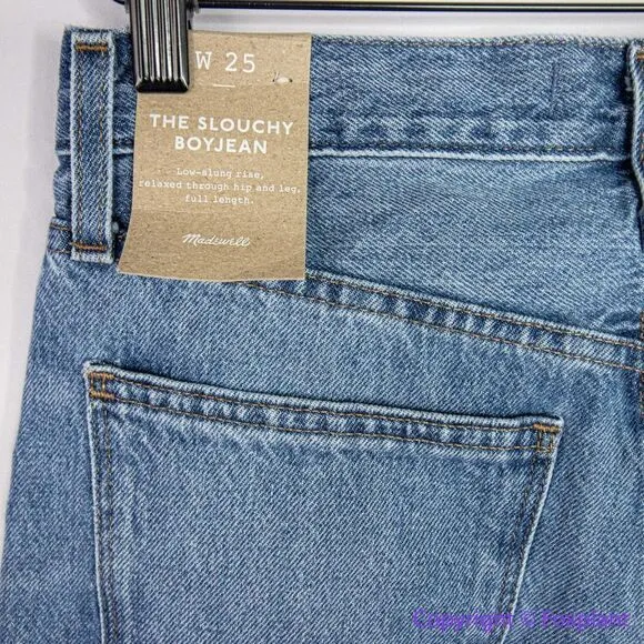 NEW‎ Madewell The Slouchy Boyjean Rosewell Wash, 25 - Image 12