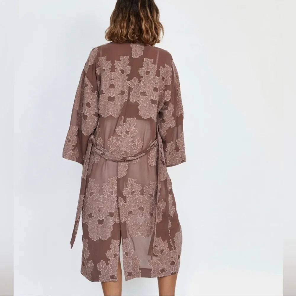 Aritzia Wilfred Durante Jacket Robe Duster in PINK Medium - Image 5