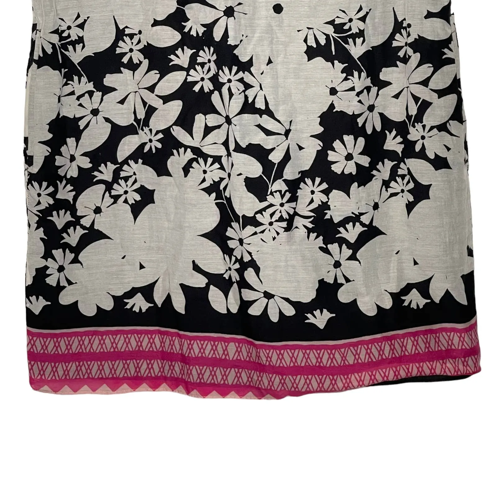 The‎ Limited Dress Size Small Tan Black Floral Pink Bottom SS Womens Silk Blend - Image 3