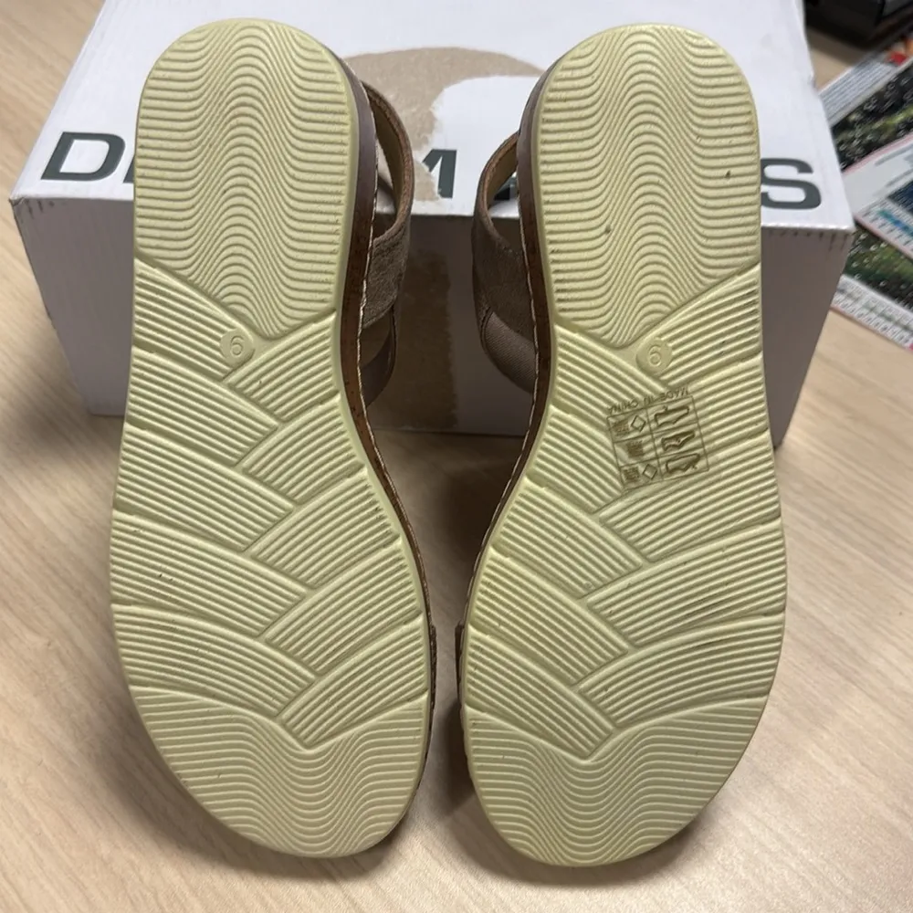 DREAM PAIRS Low Wedge One Band Casual Sandals with Adjustable Ankle Strap Size 9 - Image 3