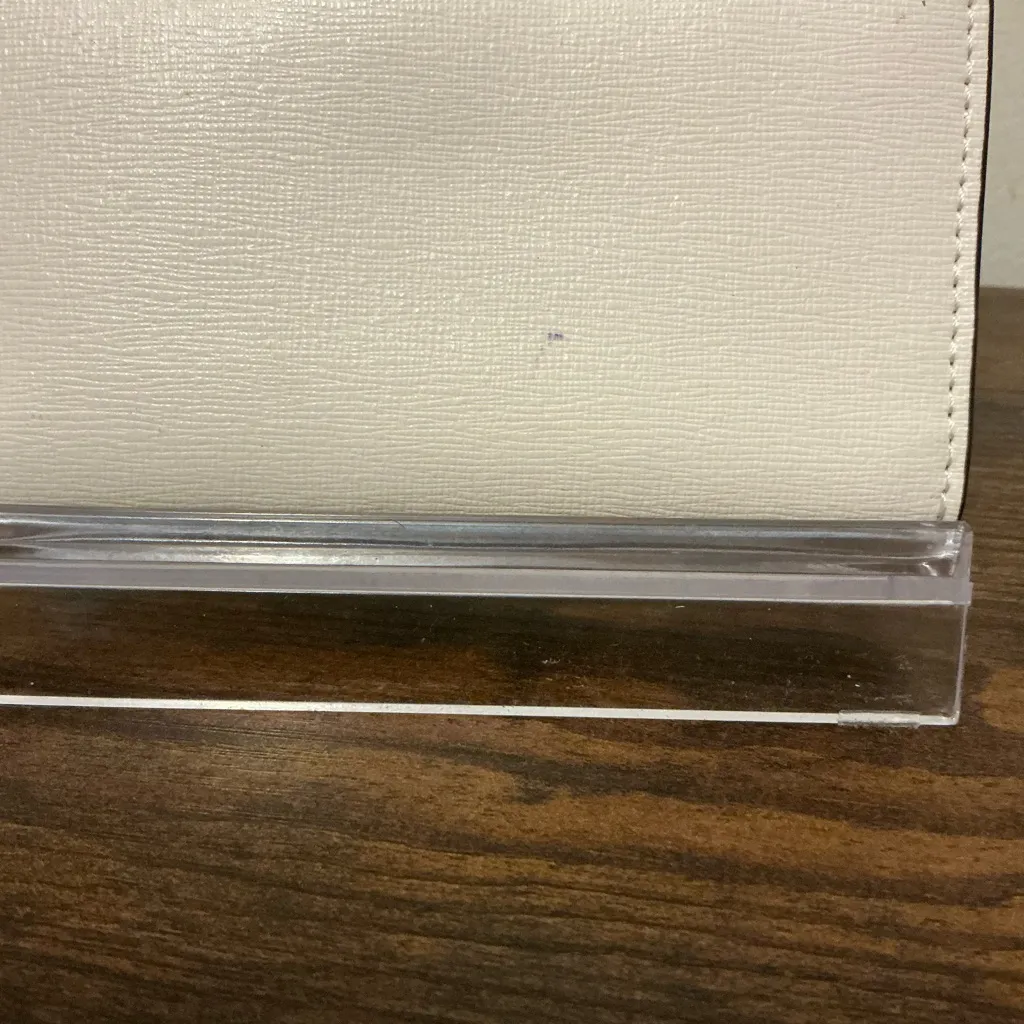 Rare Kate Spade Morgan Colorblocked Small Slim Bifold Blue And White Zip Wallet - Image 4