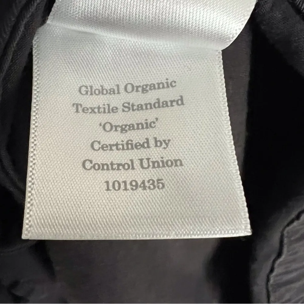 Everlane Paper Bag Dress Black Cotton Mini Pockets Neutral Casual summer Medium - Image 11