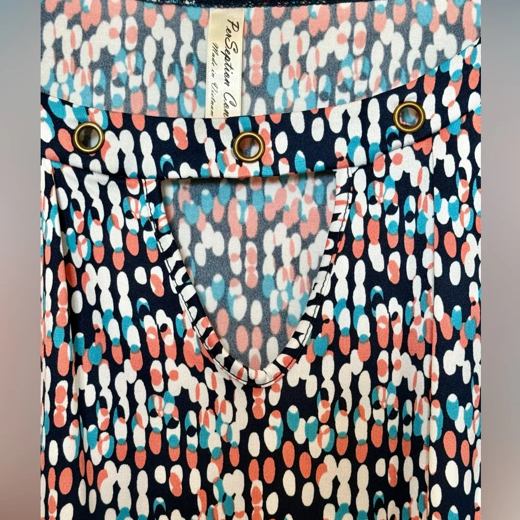 PerSeption Top Large Y2K With Metal Circle White - Image 2