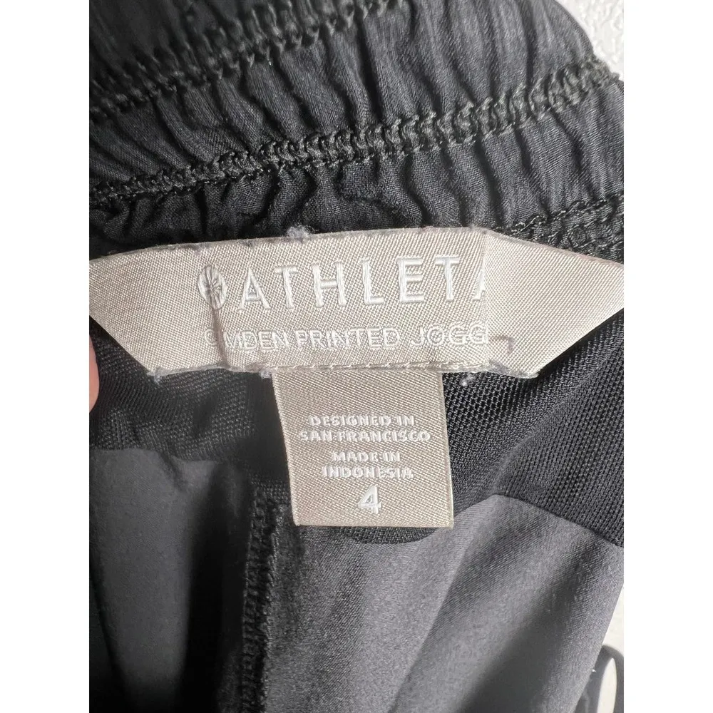 Athleta Camden Black Gray Printed Jogger Pants Size 4 - Image 10