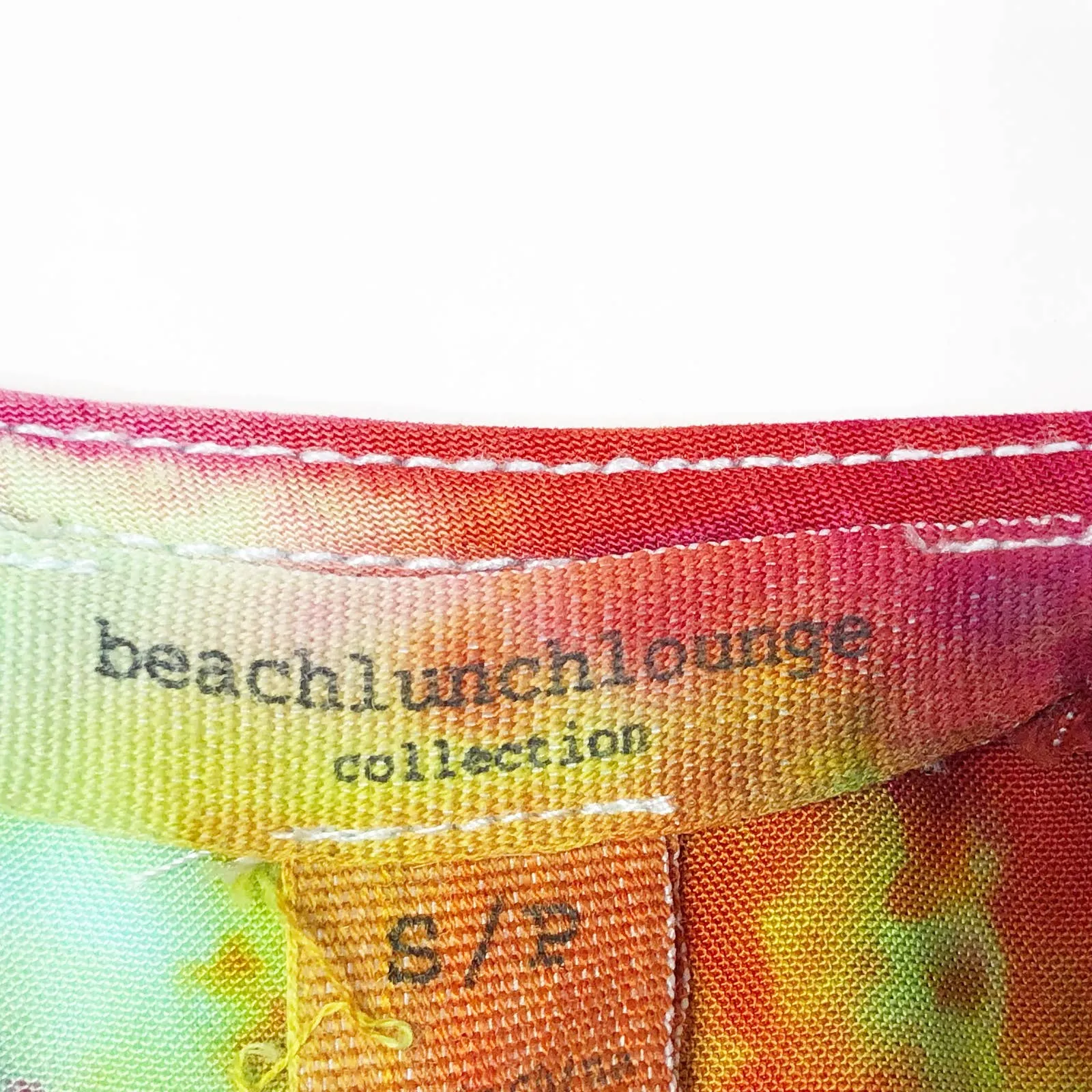 Beach Lunch Lounge Womens Small‎ Top Tie Dye Firework Fancy Handmade Pink 134 - Image 10
