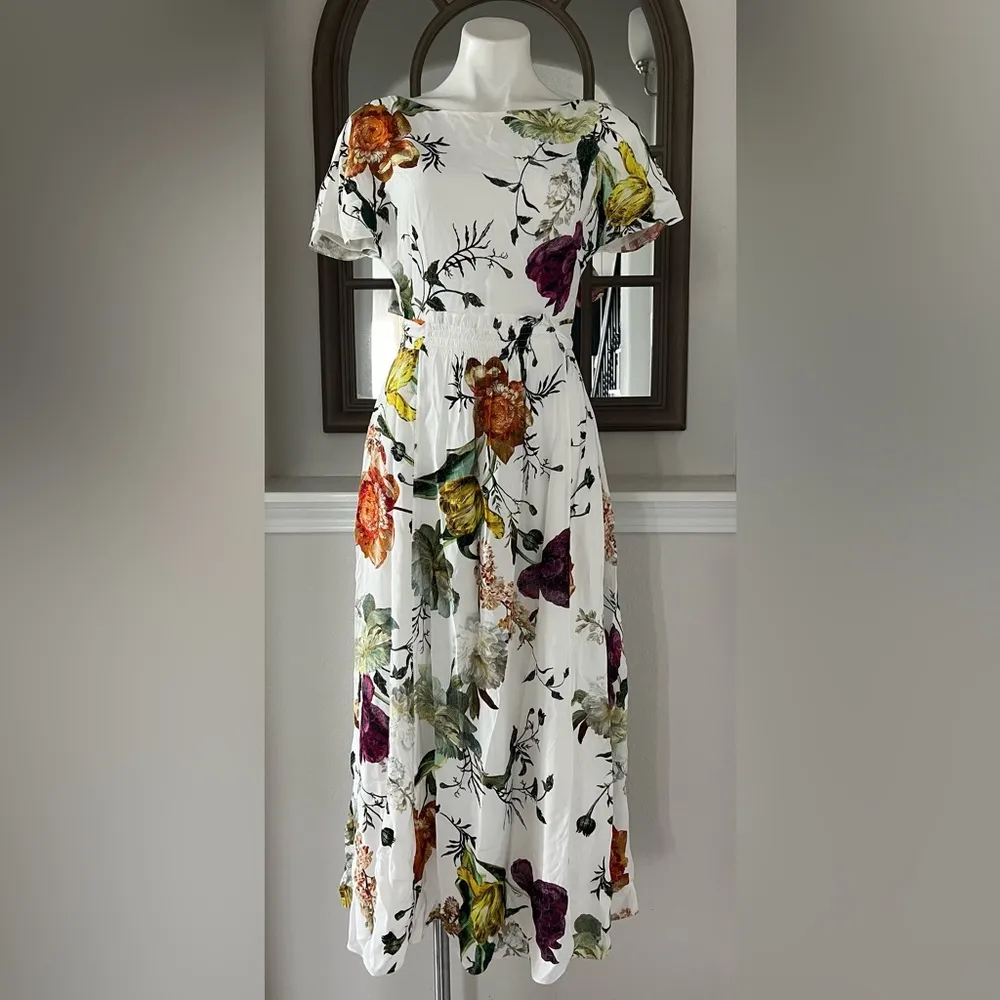 ERDEM Brealey Bouquet Pattern Fraser Dress Size US4 | UK8 New w/Tag Retail $1495 - Image 6