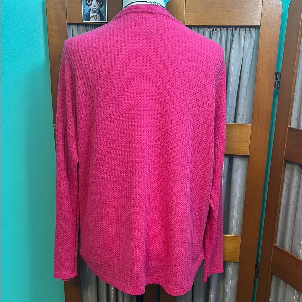 Calvin Klein Pink Ribbed Long Sleeve top - Image 8