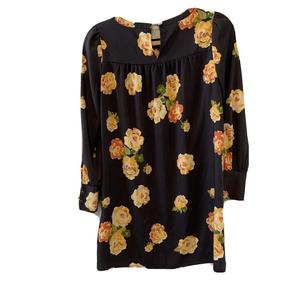 Ann Taylor LOFT Womens Size Petites XXSP Multicolor Floral Tunic Top Blouse - Image 3