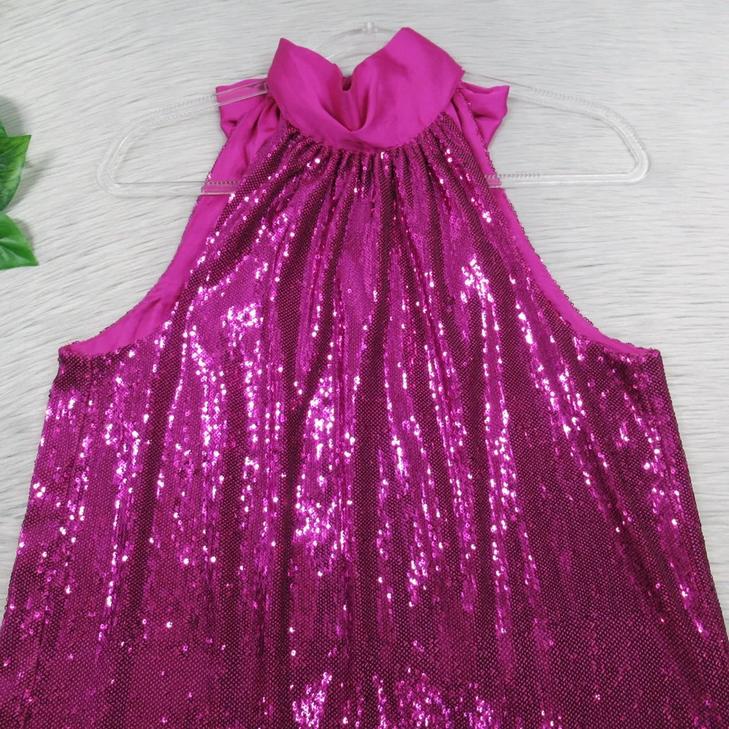 RAMY BROOK Lori Sequin High-Neck Halter Sleeveless Top Women’s Size Large - Image 13