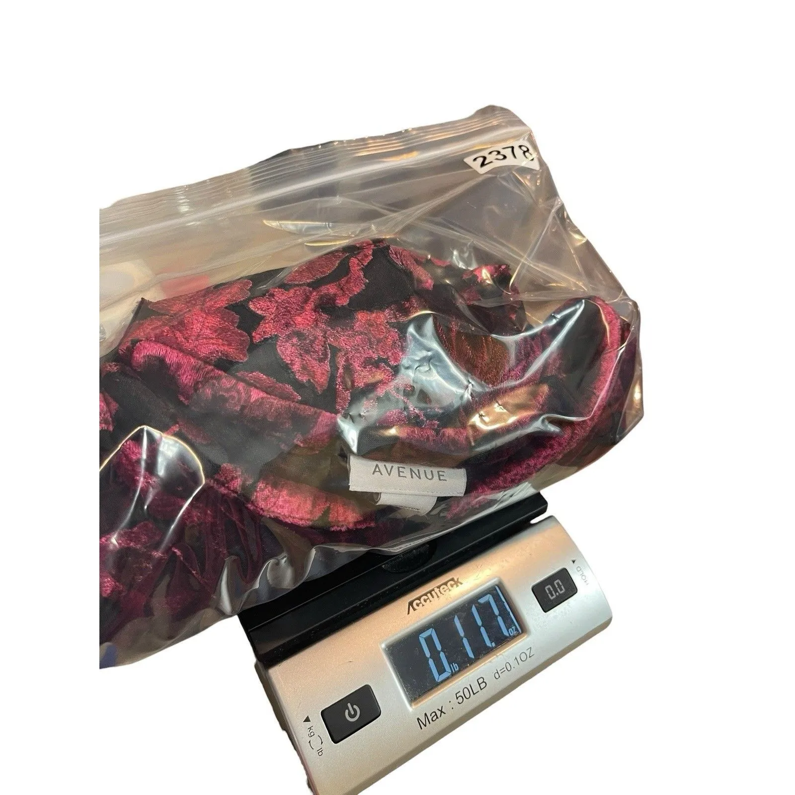 Avenue 26/28 Velvet Burnout Blouse Burgundy Floral Button Up Top Holiday Party - Image 10