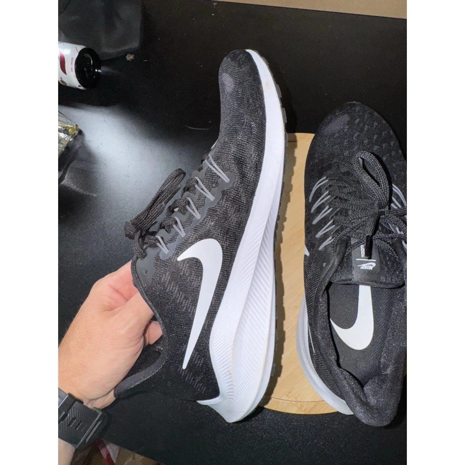 Nike Air Zoom Vomero Nike React Black White Trainer‎ 10.5 Woman AH7858-011 - Image 10