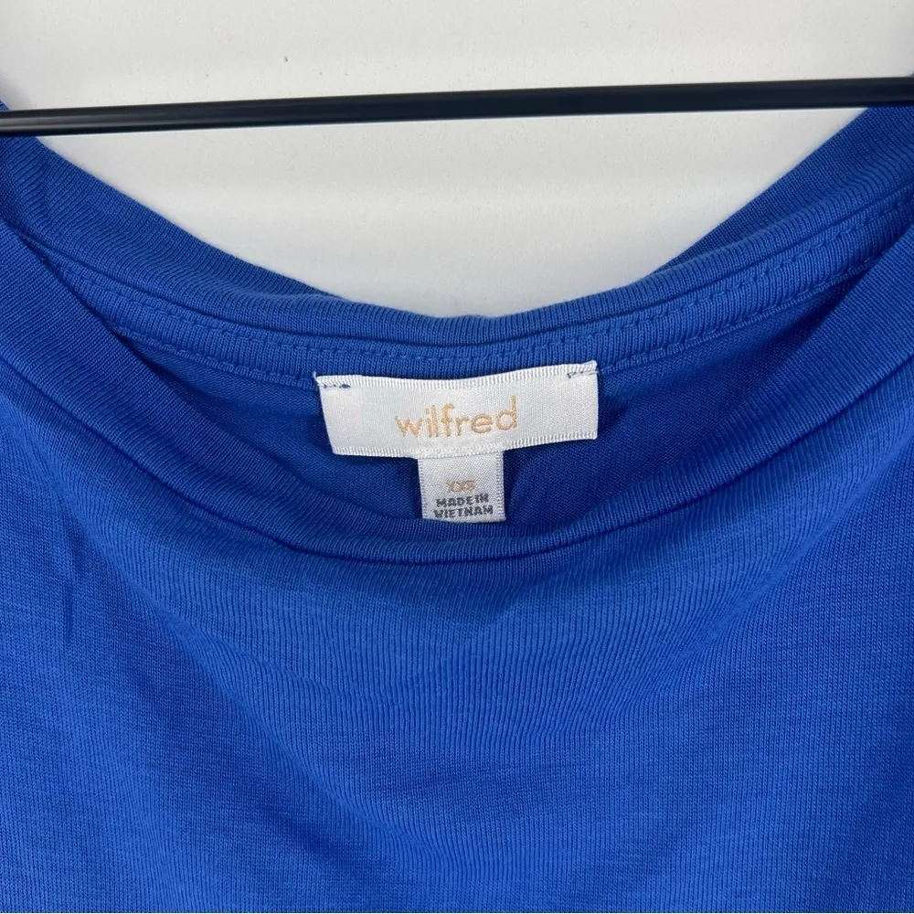 Wilfred Aritzia  Soft XXS Cap Sleeve‎ Solid Basic Open Back Crossover Tee - Image 3