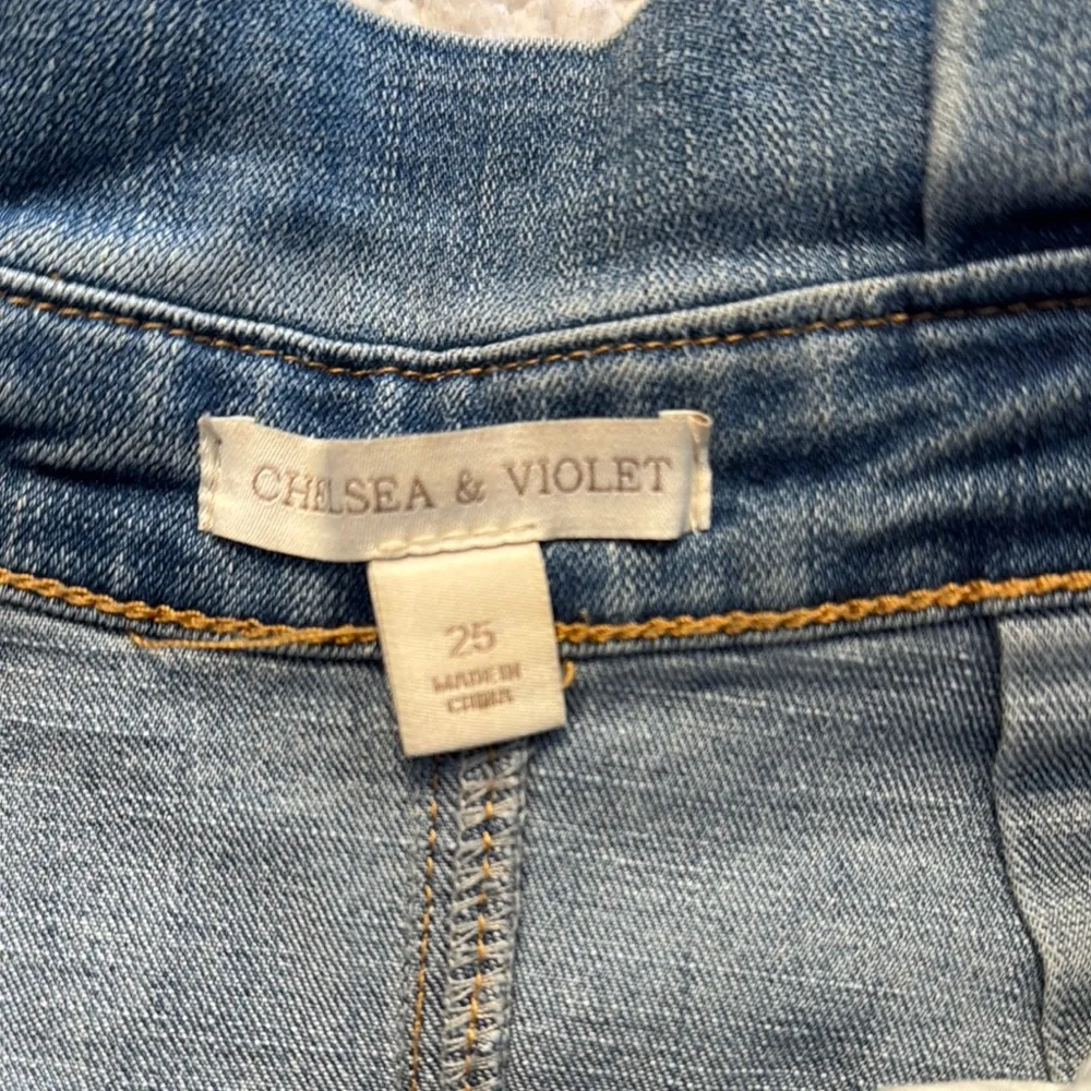 Chelsea & Violet Blue Jean Shorts with Paper Bag Waist - Image 2