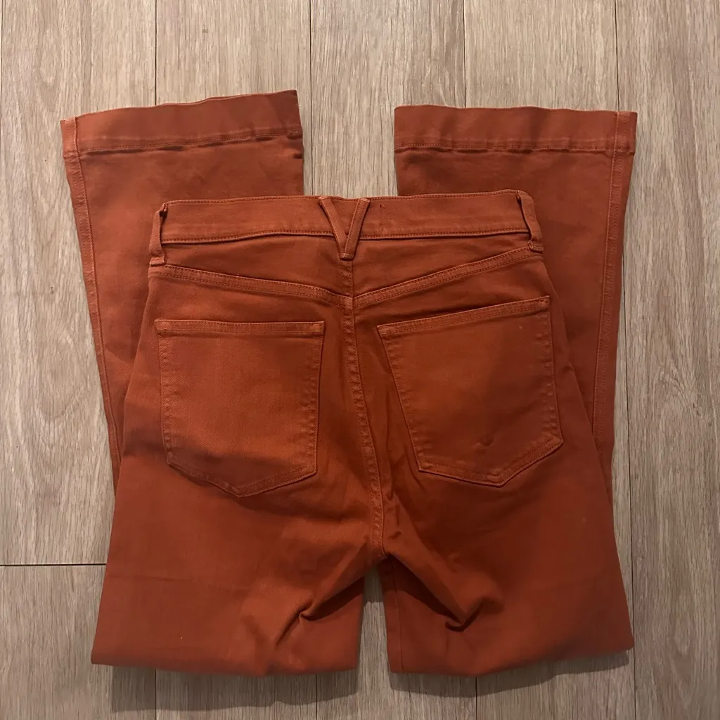 Veronica Beard Carson Ankle Flare High Rise Jeans - Image 4