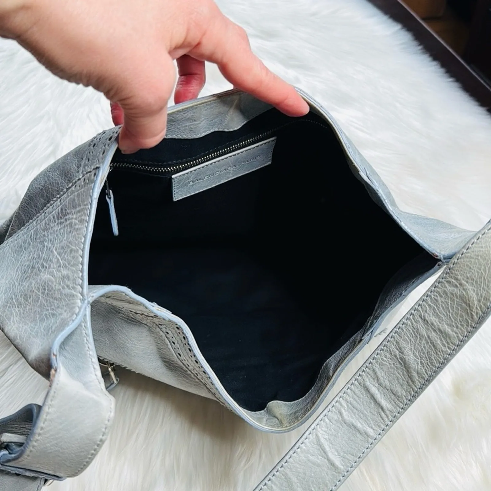 Balenciaga Pale Blue Giant Besace Messenger Bag - Image 10