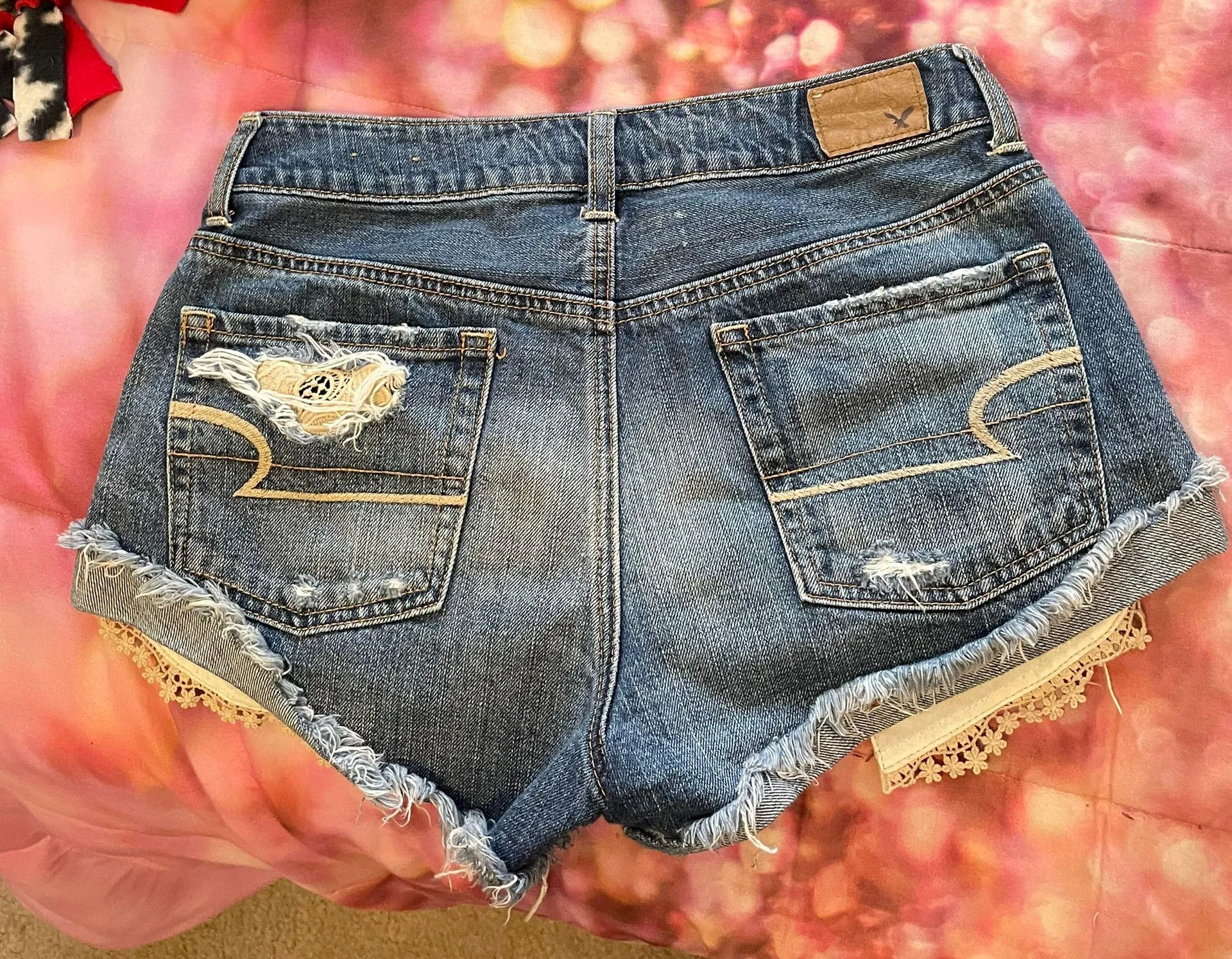 Hi-Rise Festival Jean Shorts - Image 4