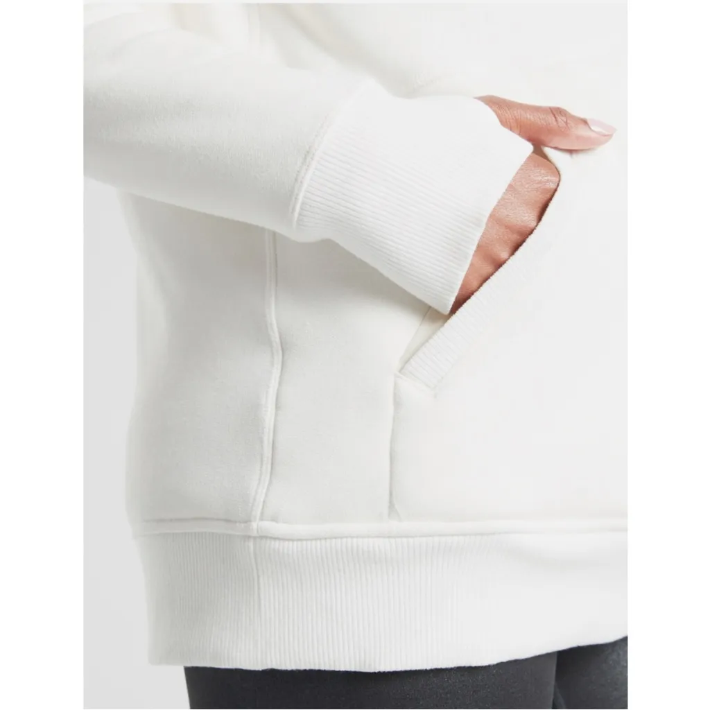 Athleta Reversible Sherpa Sea Salt Soft White Hoodie Sweatshirt Cozy Warm Hood - Image 4