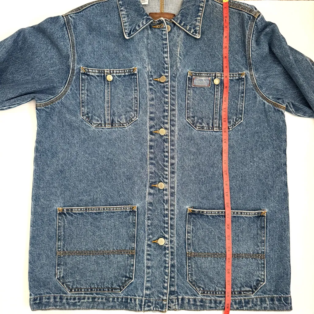 Ralph Lauren Lauren Jeans Co Women’s Denim Chore Barn Trucker Jean Jacket - Image 8