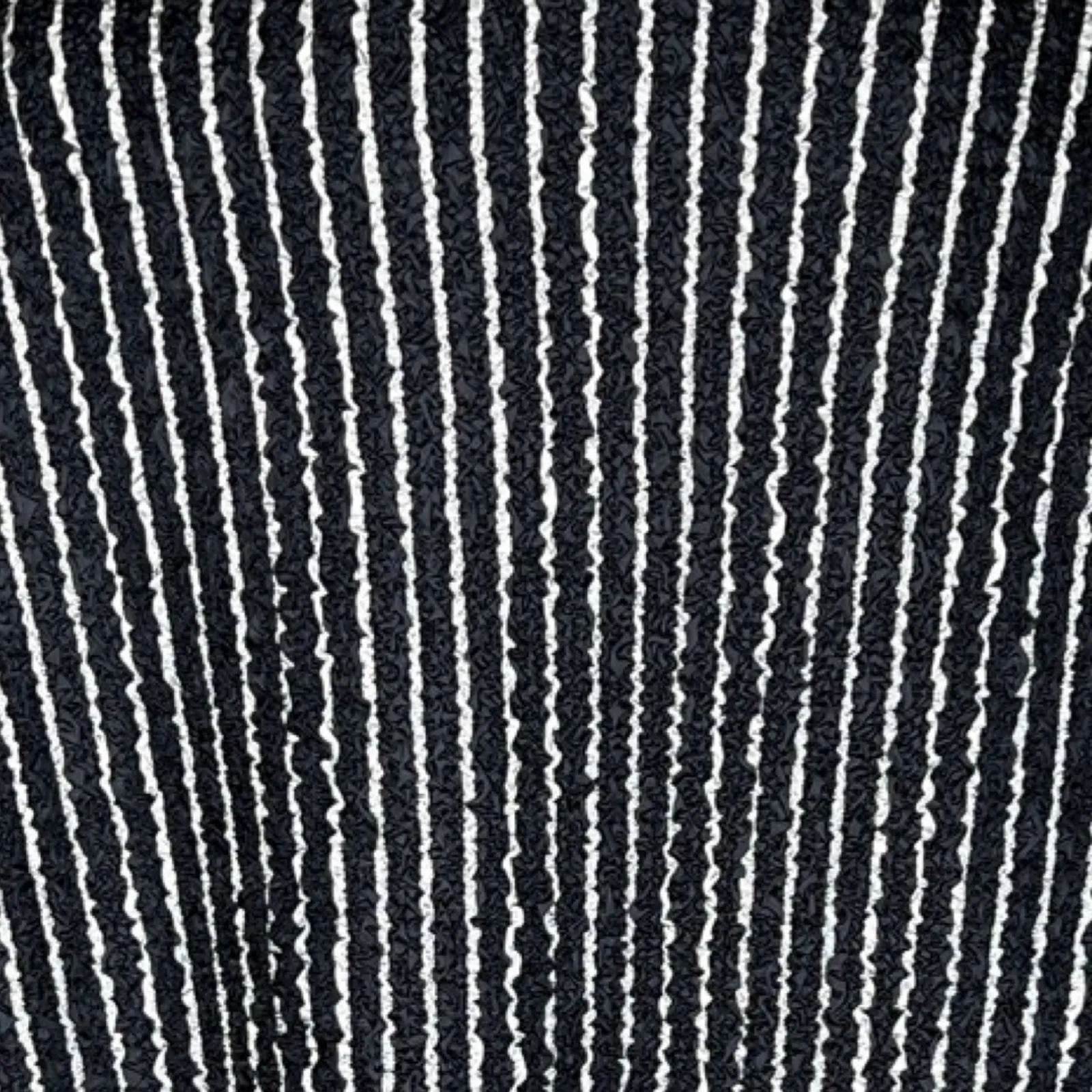 Chicos Sweater‎ Womens Large 2 Black White Stripe Crinkle Cardigan Career Travel - Image 6