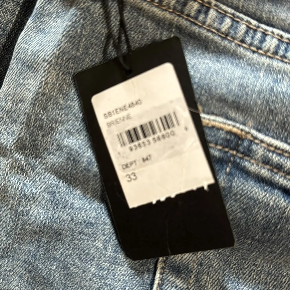 Joe’s Brienne High Rise Vintage Cutoff Blue Denim Jean Shorts Size 33 NWT - Image 5