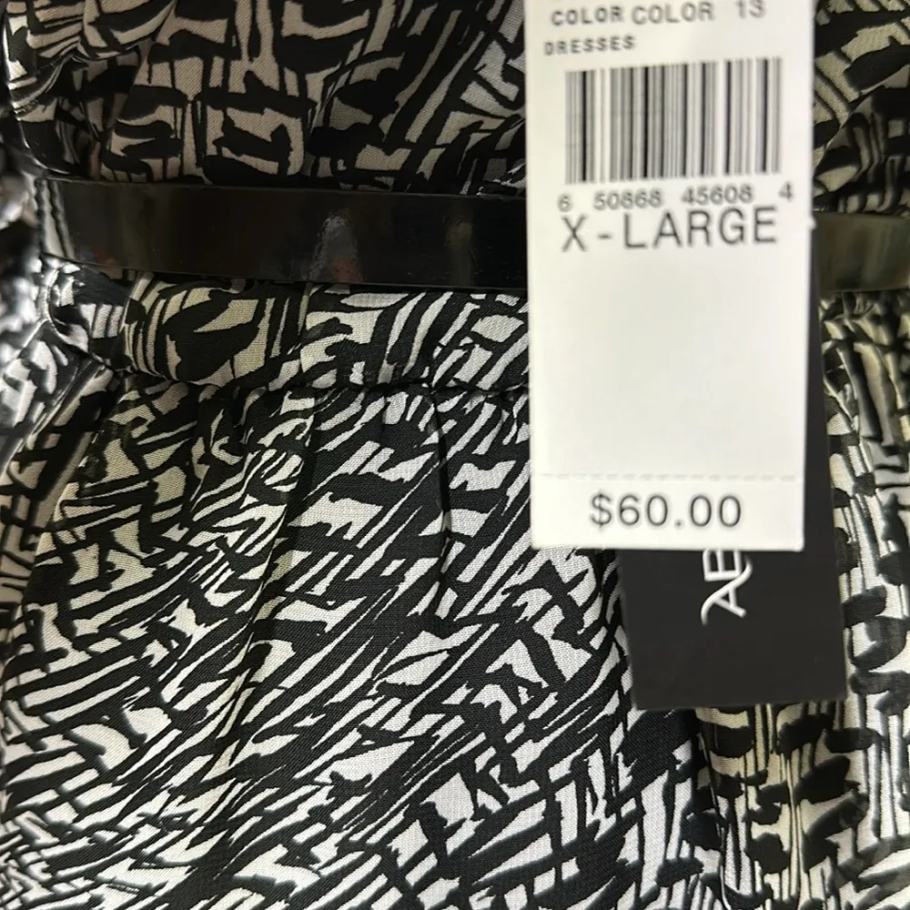 AB Studio Chiffon Belted Layered Ruffle Wrap Look Sleeveless Dress Womens XL - Image 8