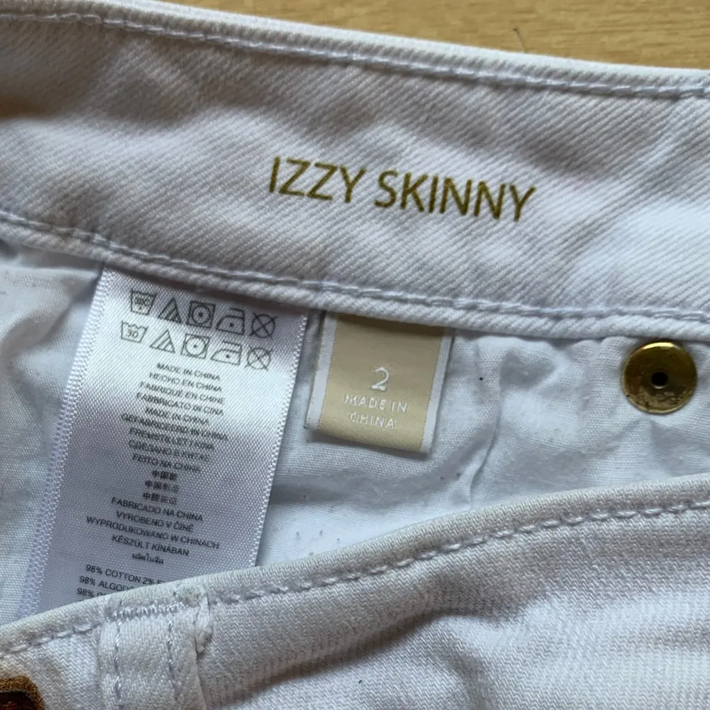 Womens Michael Kors Izzy Skinny Mid Rise Stretchy Jeans White Size 2 - Image 6