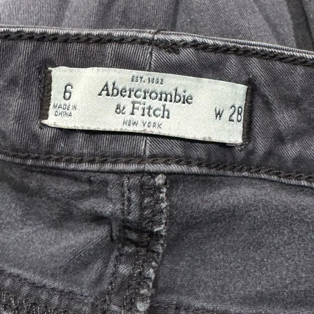 Abercrombie and Fitch Grey Skinny Jeans Women’s 6/28 - Image 3