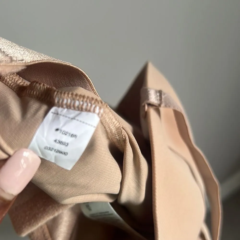 Assets by Spanx Women's Flawless Finish Strapless Cupped Midthigh Bodysuit Tan - Image 10