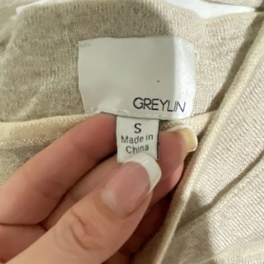 Greylin linen blend crew neck neutral colors striped  sleeveless dress - Image 10