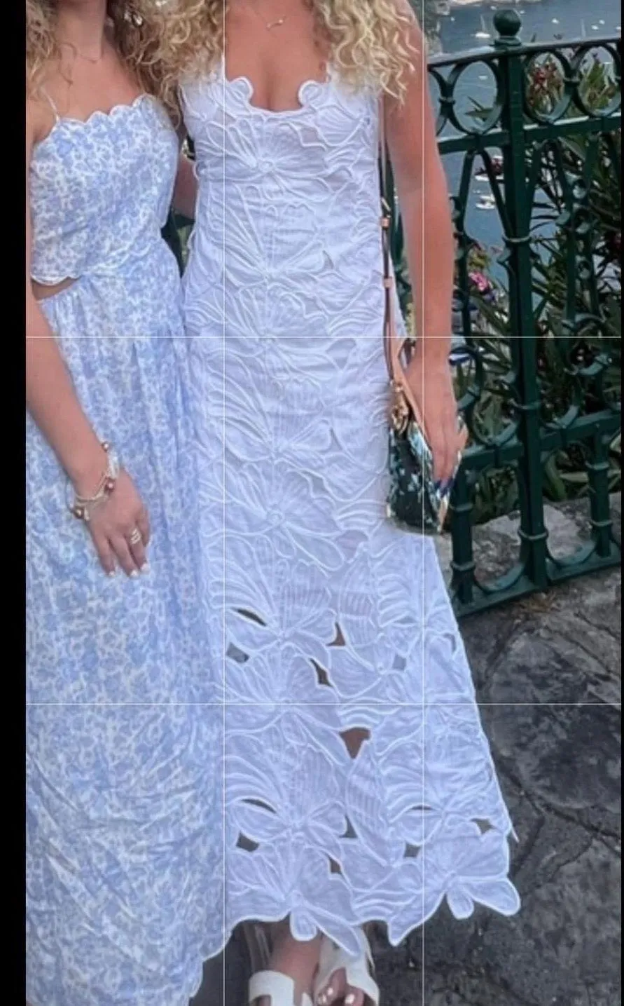 White floral maxi dress - Image 2