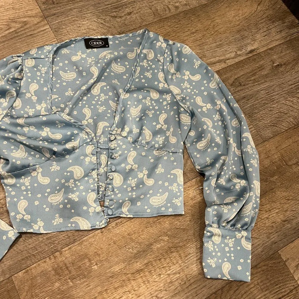 Cider medium blue blouse - Image 2