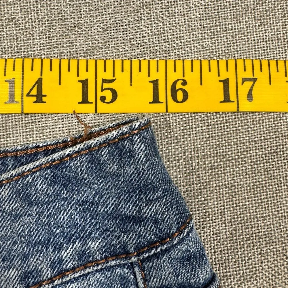 Charter Club Women's Wide-Leg High Waisted Button-Fly Jeans Size 10 Blue Denim - Image 13