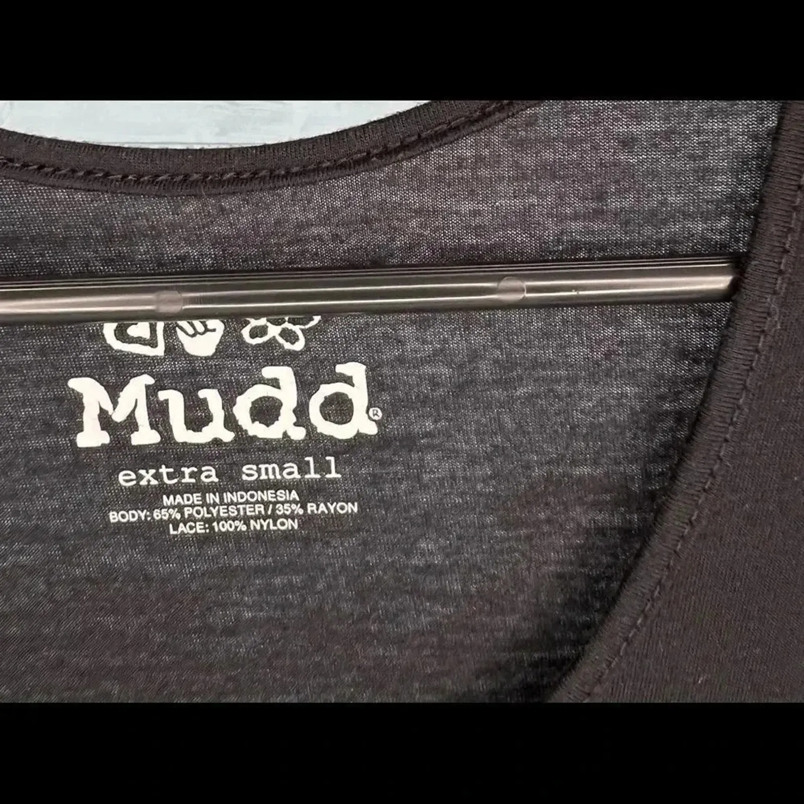 Mudd black lace babydoll tank top  Size  XS - Image 5