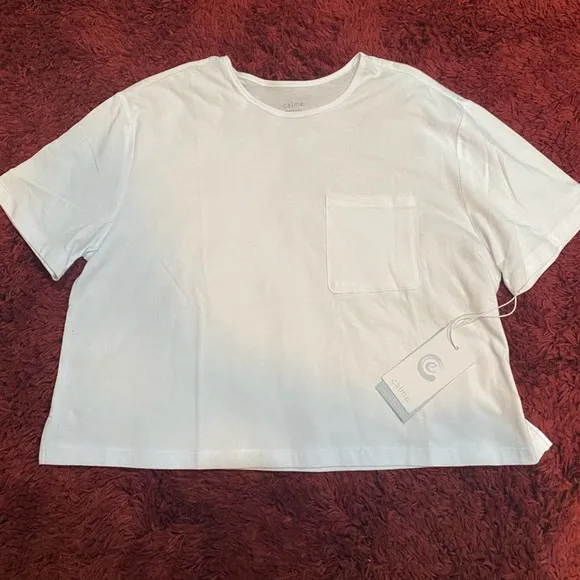 Calme by Johnny Was White Tshirt with Front Pocket - Image 17