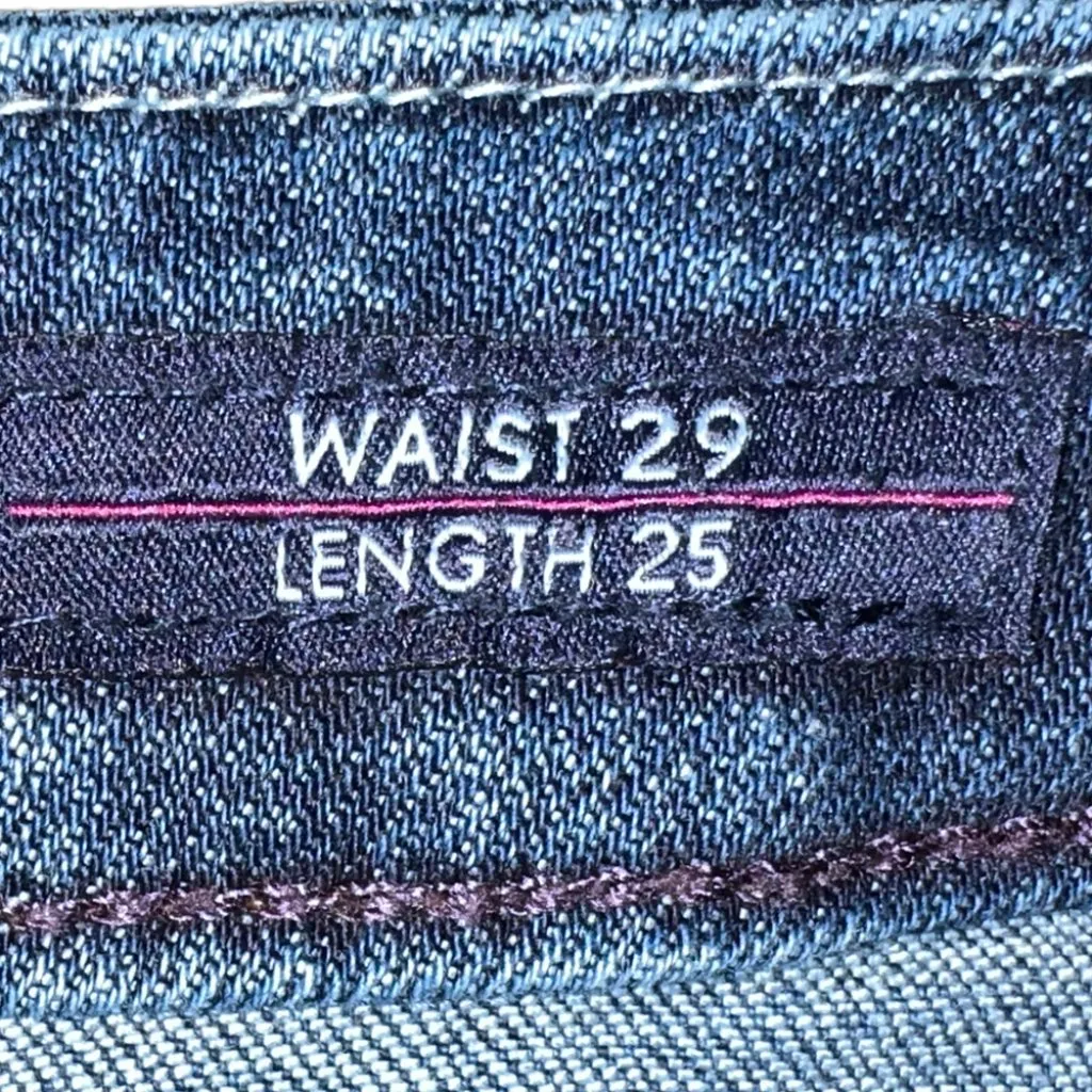 Vigoss The Thompson Tomboy Distressed Straight Leg‎ Denim Jeans Size 29/25 - Image 7