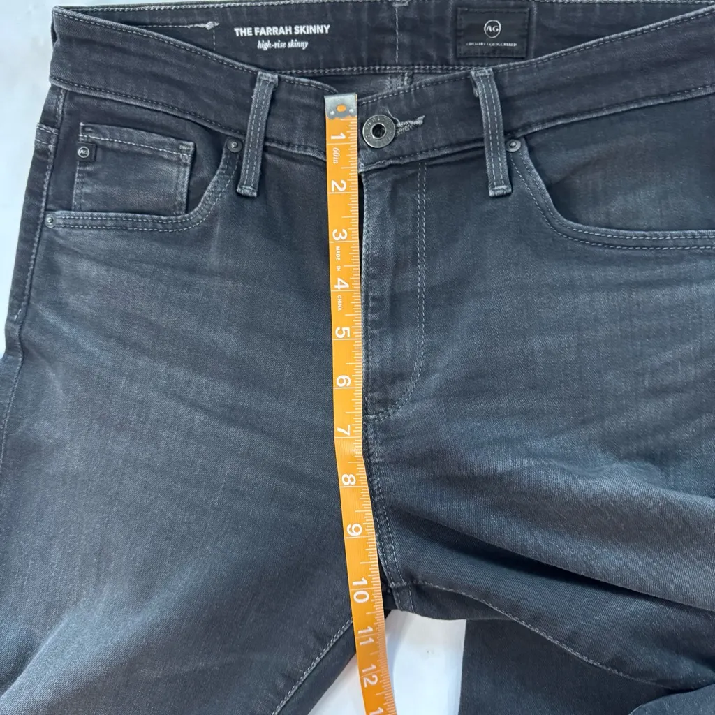 Adriano Goldschmied Gray Jeans Farrah High Rise Skinny Size 26 Stretch Whisker - Image 5