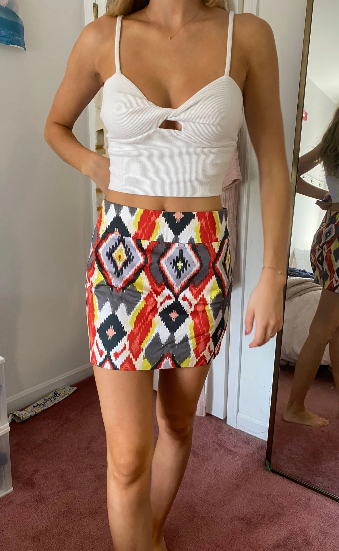 Forever 21 Patterned Mini Skirt - Image 2