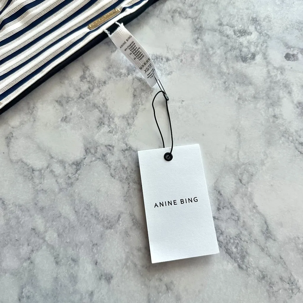 Anine Bing Black Striped Reversible Bikini Bottom - Image 11