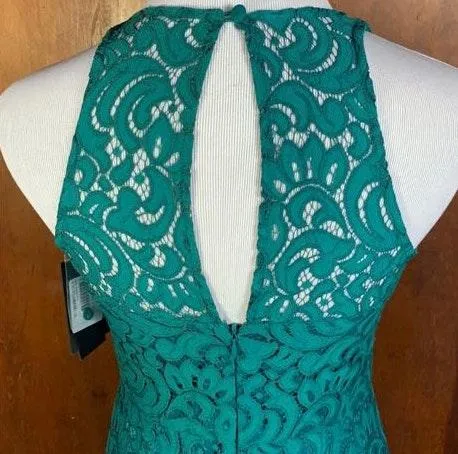 Lace Deep V Halter Gown - Image 6