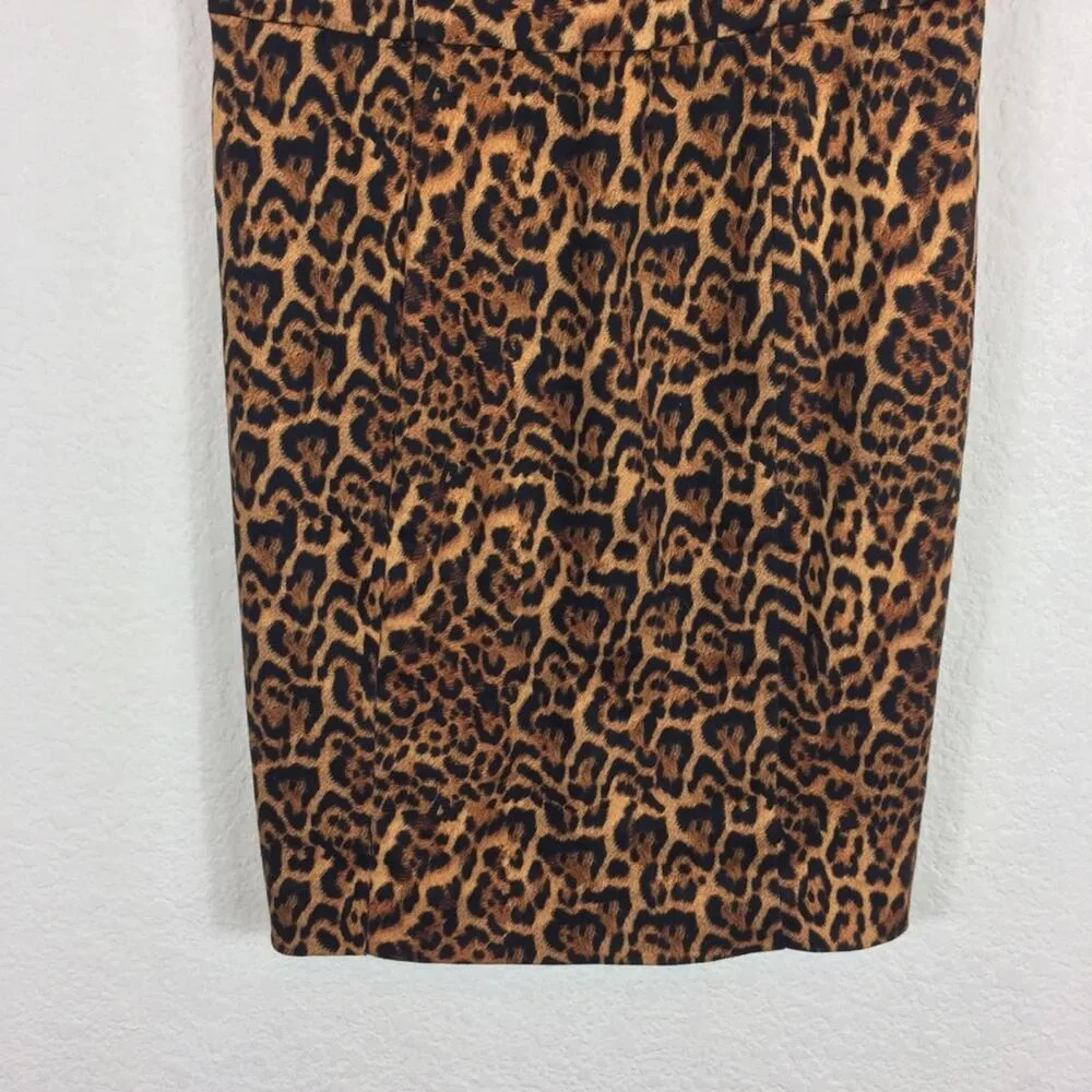 Zara Leopard Animal Print Bustier Corset Sleeveless Mini Dress Size Small - Image 10